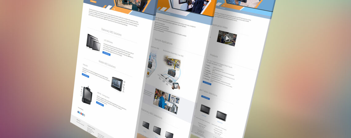 Responsive web design - MES mini site