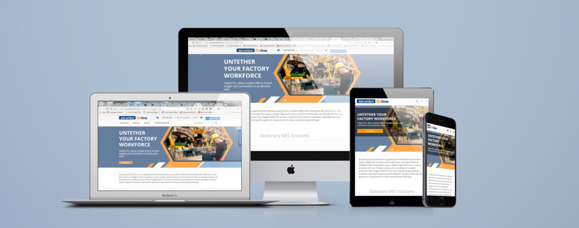 Responsive web design - MES mini site