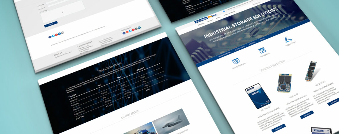 Web Design Project for Advantech - Industrial Storage