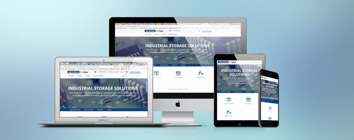 Web Design Project for Advantech - Industrial Storage